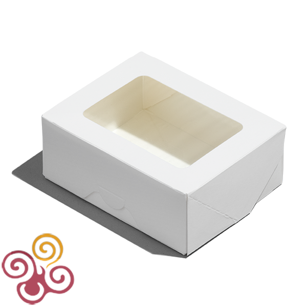 Коробка для пряников и печенья открывающаяся БЕЛАЯ ECO TABOX 100*80*30