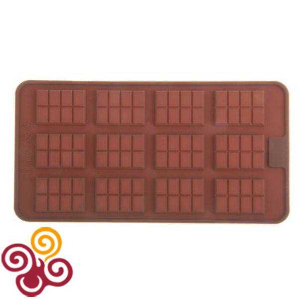 Форма для шоколада, 12 ячеек, 21х11 см "Плитка"