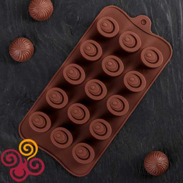 Форма для льда и шоколада "Шоколадное удовольствие", 15 ячеек
