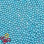 Посыпка кондитерская шарики Жемчуг голубой 4 мм