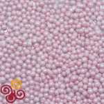 Посыпка кондитерская шарики Жемчуг розовый 4 мм
